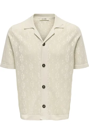 Only & Sons Onsken life reg 12 ss shirt knit beige