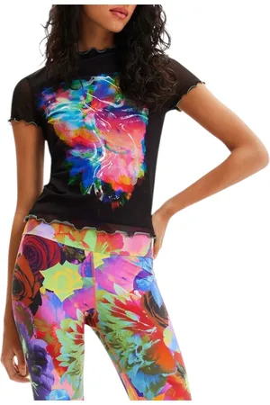 Desigual Tule bloemen t-shirt