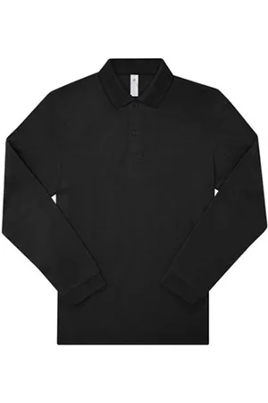 B and C Volwassen unisex my polo 180 poloshirt met lange mouwen