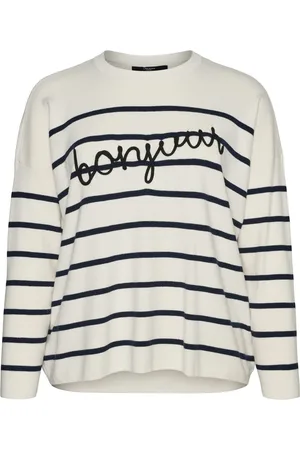 VERO MODA Vmaria bonjour ls o-neck pullover g dessin