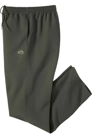 Atlas For Men Heren microvezel elastische taille joggingbroek
