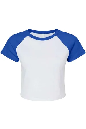 Bella + Canvas Dames baby micro-rib raglan gewaad top