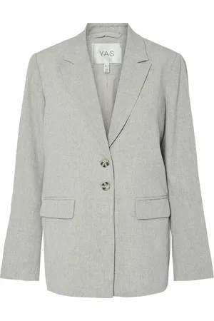 Y.A.S Yasriu ls blazer s. light grey melange