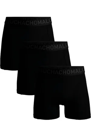 Muchachomalo Men 3-pack boxer shorts microfiber - black heren boxers