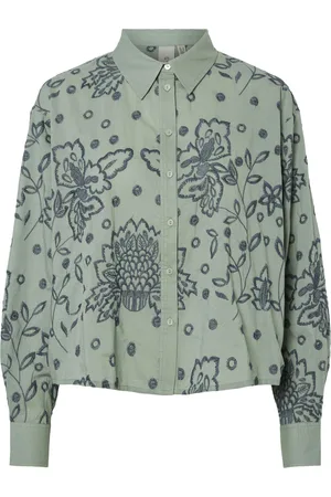 Y.A.S Yasrimis ls shirt s. iceberg green/grisai