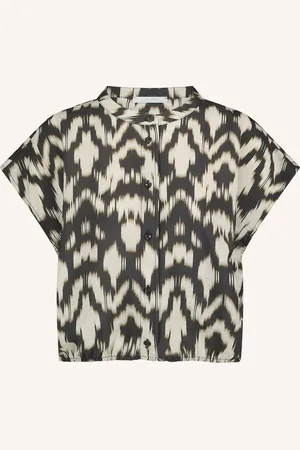 BY-BAR Lode brown batik blouse 25112040 251 brown batik