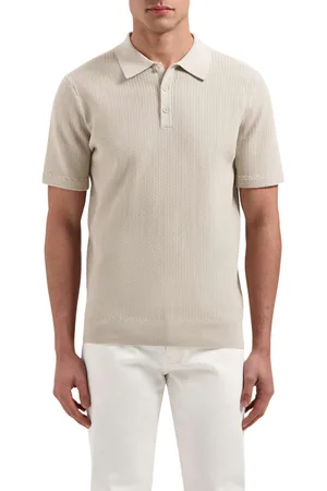 Pure Path Regular fit polo ss knitwear sand