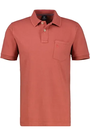Lerros Heren polo 25332061 331 earth red