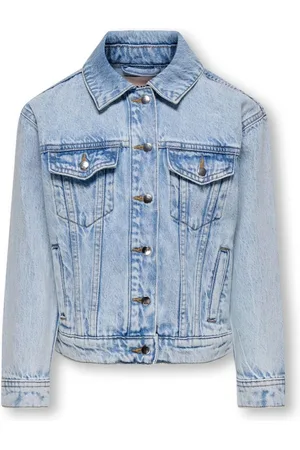 ONLY Zomer spijkerjas meisjes oversized fit licht denim kogbelieve