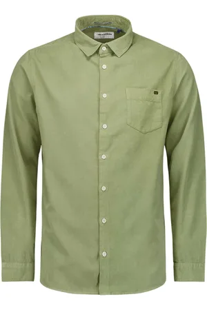 No Excess Shirt corduroy solid smoke