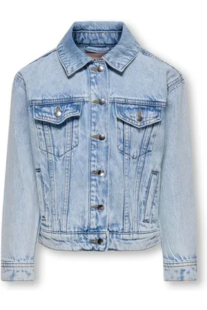 ONLY Zomer spijkerjas meisjes oversized fit licht denim kogbelieve