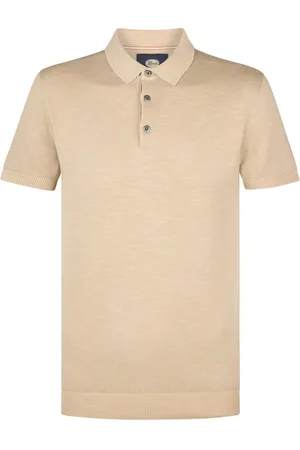 Petrol Industries Men knitwear polo m-1050-kwc207 7130 light tan