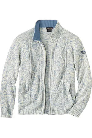 Atlas For Men Heren jas met kabelmotief