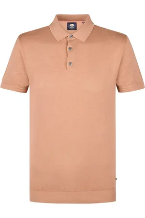 Petrol Industries Men knitwear polo m-1050-kwc207 7143 sandal wood