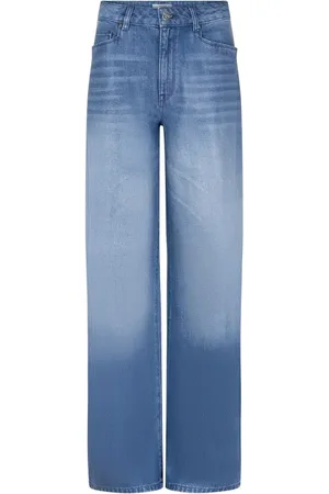 Dante 6 D6 nuit coated wide leg jeans