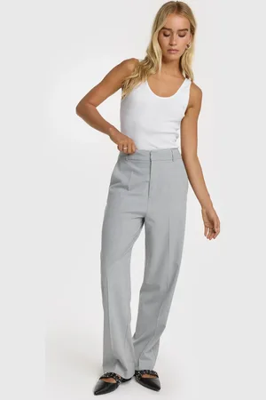 Alix the label 2502106020 ladies woven foil stripe pants