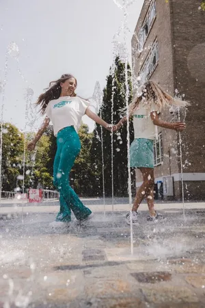 LOOXS Revolution Flared broekje azteken voor meisjes in de kleur