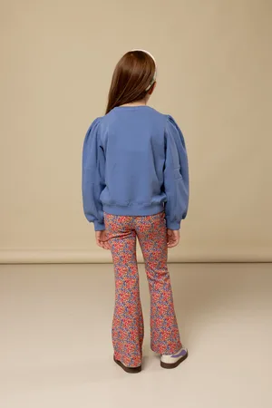 LOOXS Revolution Flared krinkel pants summerflowers voor meisjes in de kleur