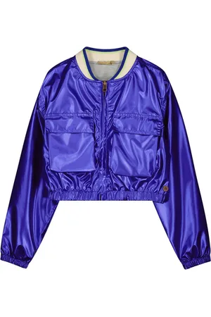 Like Flo Zomer bomber jack meisjes teens kobalt metallic donald