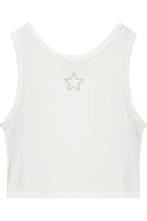 Like Flo Zomer tanktop meisjes teens off embroiderie essie