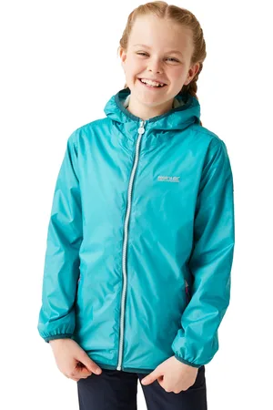 Regatta Groot buitenshuis kinderen/kinderen lever ii packaway rain jacket