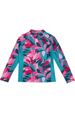 Regatta Kinderen/kids hoku ii tropical leaves zwemtop