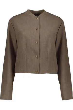 Geisha 45561-60 775 jacket bomber collar taupe
