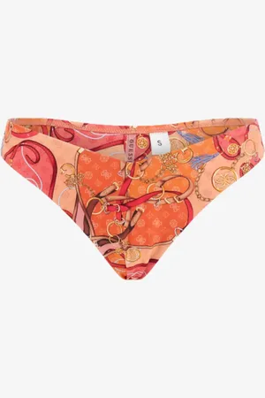 Guess Dames bikinibroekje brazilian glam chains orange