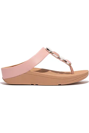 FitFlop Fino multi-stone leather toe-post sandals