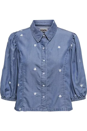 ONLY Onlcharis life emb 3/4 shirt wvn