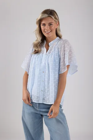 NUKUS Nks02065 46 bianca blouse sky