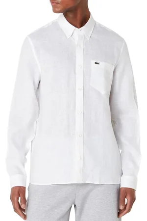 Lacoste Regular fit linnen overhemd