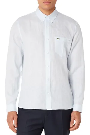 Lacoste Linnen regular fit overhemd