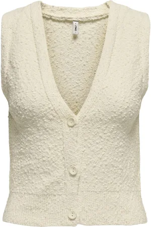 ONLY Onlalvilda sl waistcoat cc knt beige