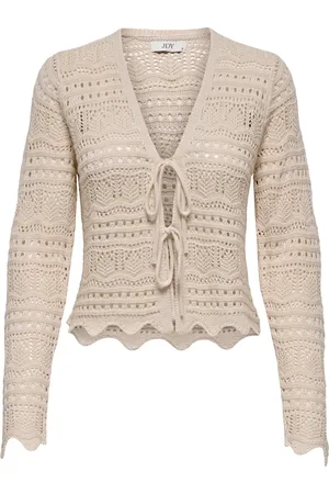 JACQUELINE DE YONG Sun lay l/s v-neck tie cardigan