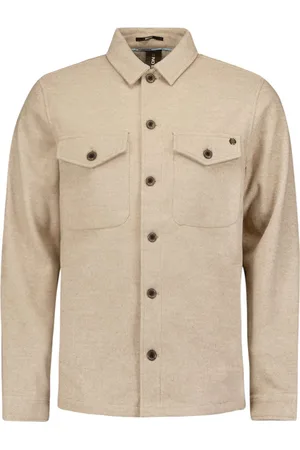 No Excess Overshirt button closure melange