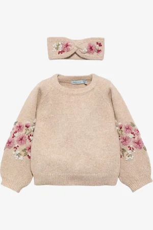 Abel & Lula Sweater w/embroidered headband