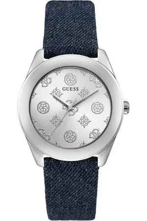 Guess Leren horloge voor elegante stijl