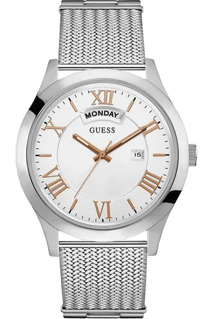 Guess Stalen horloge voor stijlvolle mannen