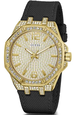Guess Stoffen horloge voor elegante stijl
