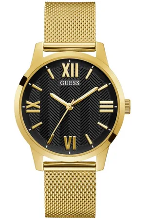 Guess Roestvrij stalen horloge voor stijlvolle mannen