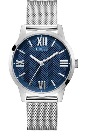 Guess Zilveren rvs horloge voor tijdloze eleganties