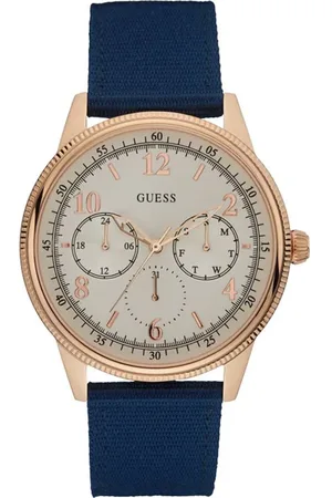 Guess Nylon horloge met roze kast voor stijlvolle look