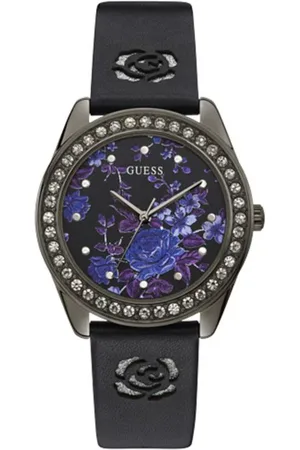 Guess Leren horloge voor stijlvolle gelegenheden