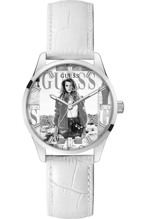 Guess Te leren horloge voor stijlvolle dames