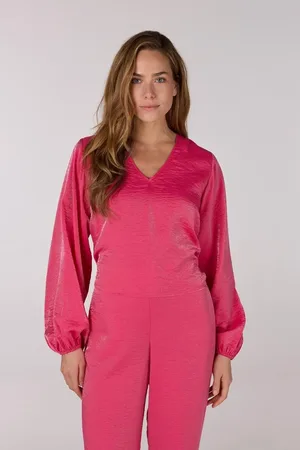 Jansen Amsterdam Sam blouse sq 168 berry