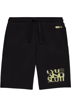 Lyle & Scott Zomer sweat short jongens jet formation blur graphic
