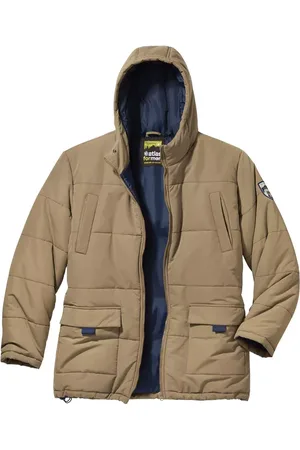 Atlas For Men Heren parka multi pocket gewatteerd jasje