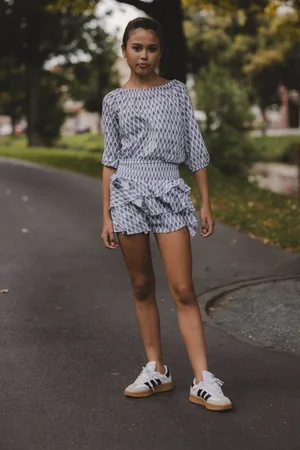 LOOXS Revolution Skort blue print voor meisjes in de kleur