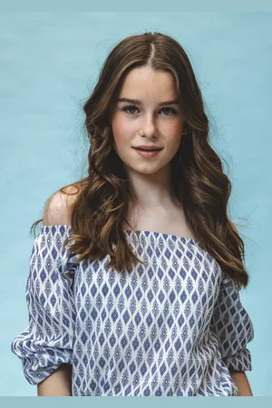 LOOXS Revolution Offshoulder top blue print voor meisjes in de kleur